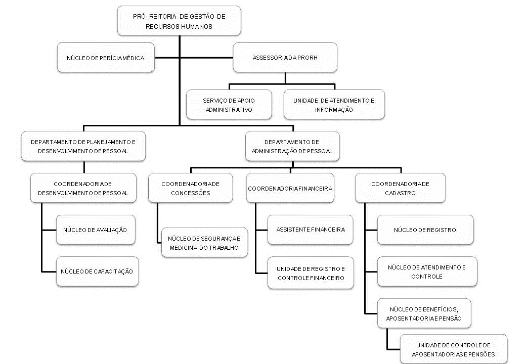 Pró Reitoria de Gestão de Pessoas PROGEP Organograma