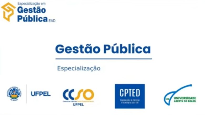 Especialização em Gestão Pública EaD realiza aula inaugural