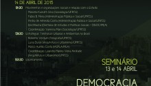 CEGOV - 2015 - Seminário GT Democracia Cartaz