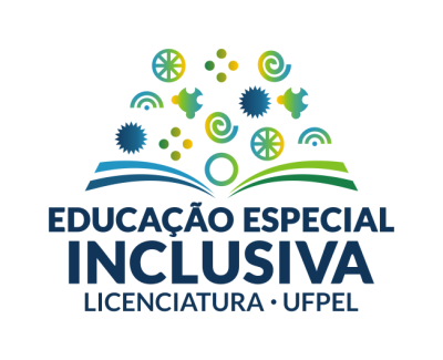 Marca colorida do Curso de Educação Especial Inclusiva da UFPel