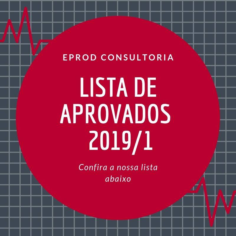 LISTA DE APROVADOS 2019/01