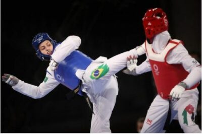Milena Titoneli conquista medalha de bronze no Mundial de Taekwondo — Foto: Divulgação/Time Brasil 
