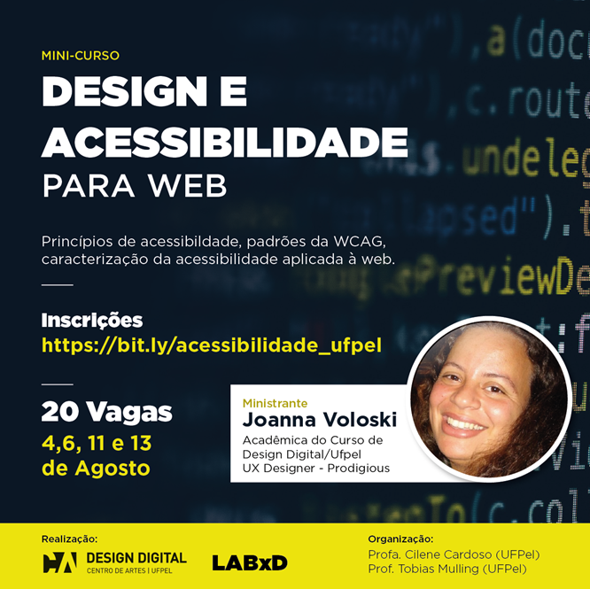 Card do curso de Design e Acessibilidade para web