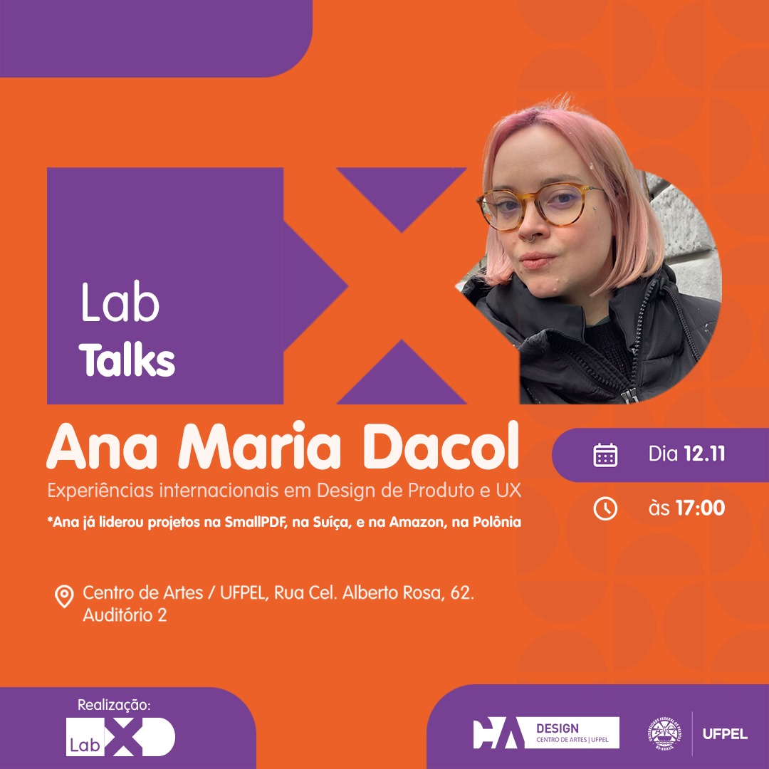 LabXD Talk com Ana Maria Dacol.