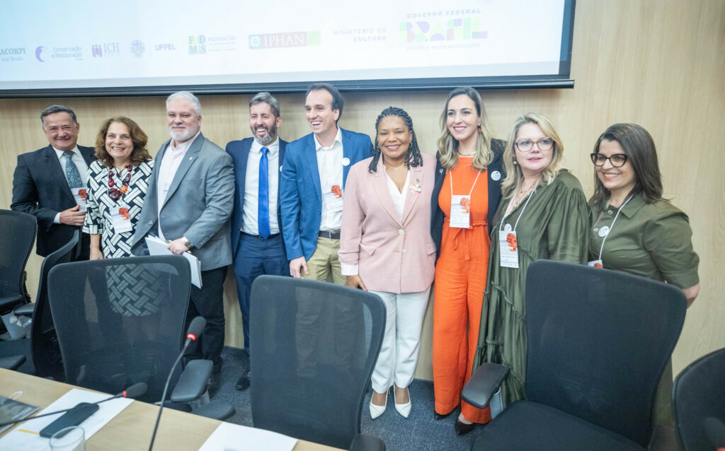 Autoridades reunidas no seminário técnico da Ação Brasília para debater estratégias de preservação do patrimônio cultural.