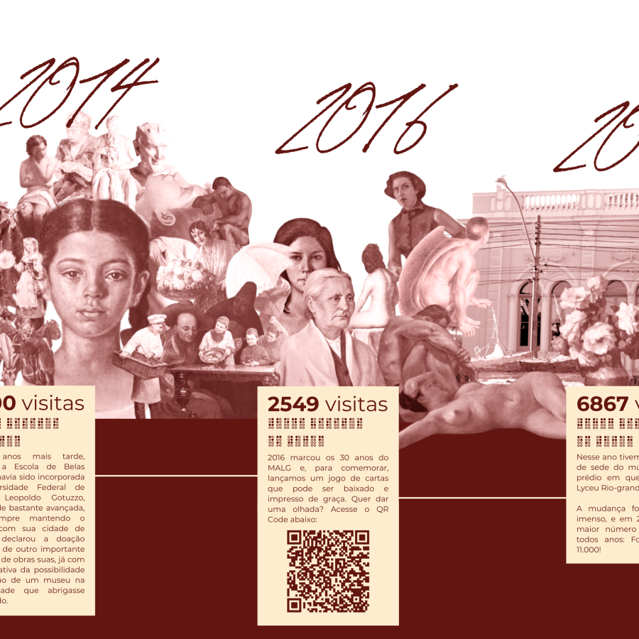 Infográfico com a trajetória do MALG