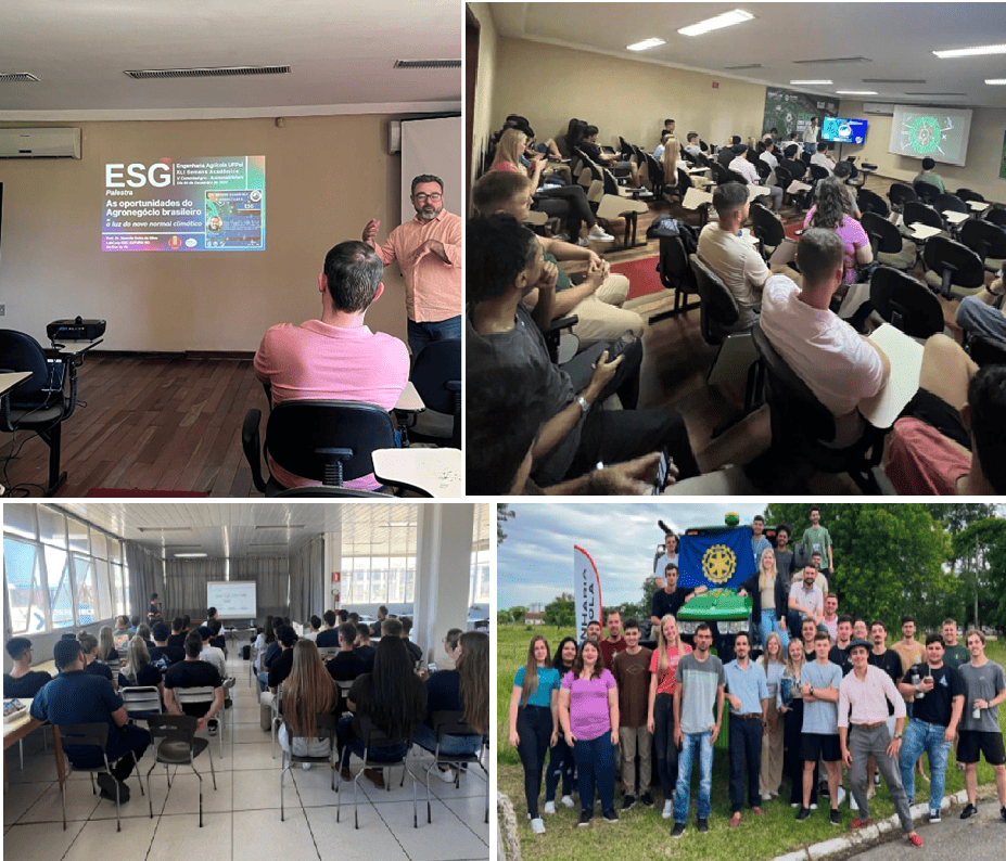 Figura 1: Palestra sobre ESG Figura 2: Palestra sobre inovação em máquinas 
Figura 3: Visita técnica na empresa CCGL Termasa-Tergrasa 
Figura 4: Alguns participantes do evento.