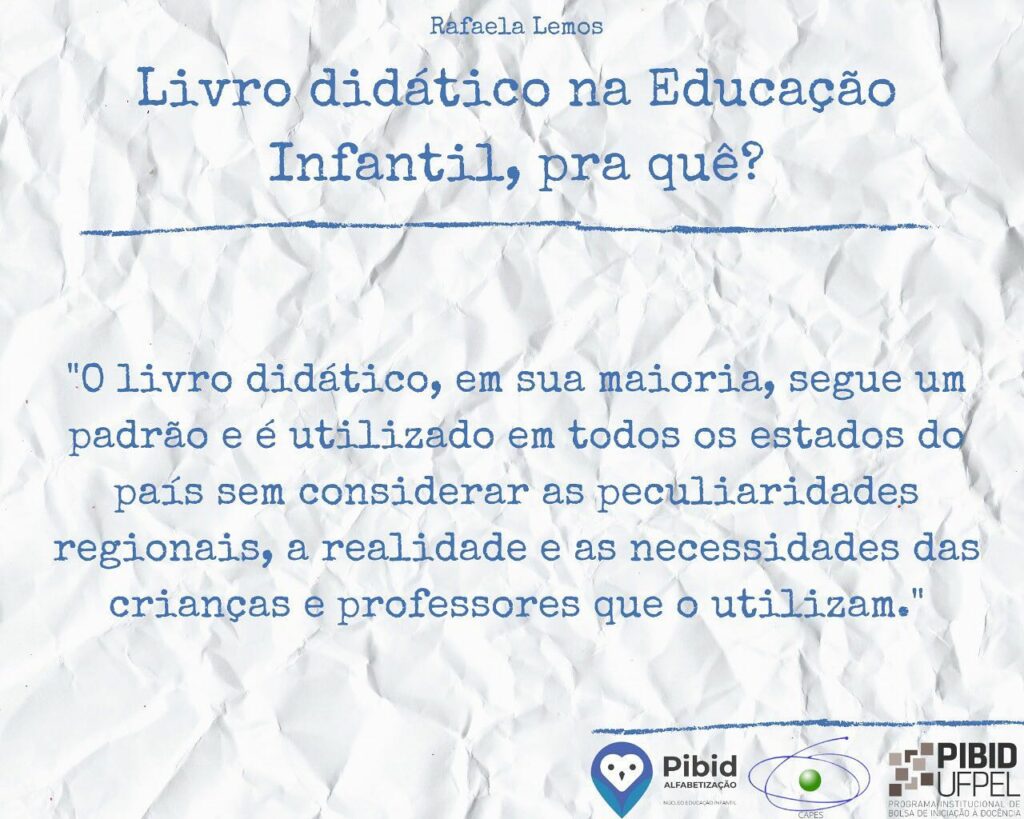 Livro didático na Educação Infantil, pra quê? – PIBID-Pedagogia ...
