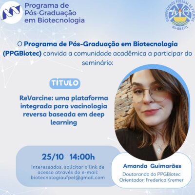 Seminários do PPGBiotec – 25/10 às 14 horas