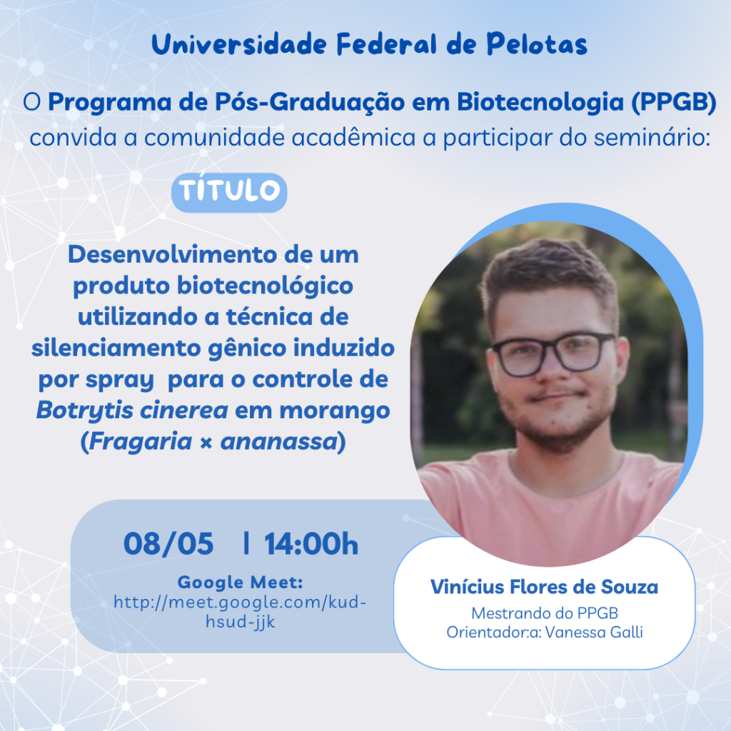 Disciplina de Seminários – dia 08/05/2026, às 14 horas