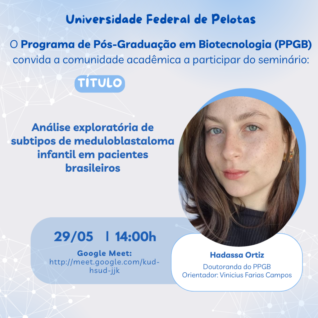 Disciplina de Seminários – dia 29/05/2026, às 14 horas