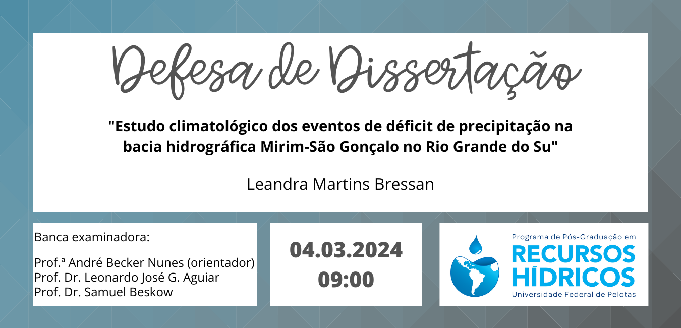 Defesa de mestrado – Leandra Martins Bressan