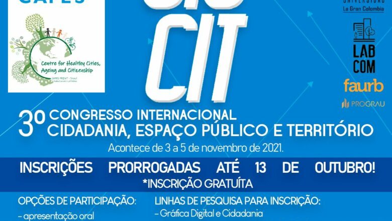 UFPel sedia 3° Congresso Internacional de Cidadania, Espaço Público e Território