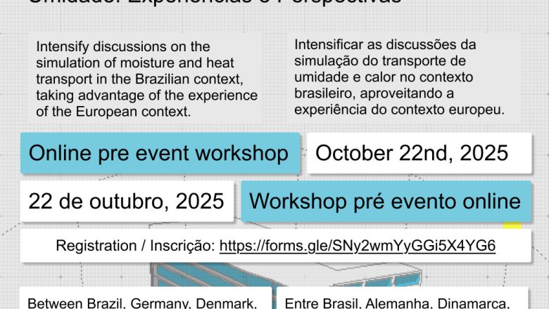 O Workshop pré-evento do “Simpósio de Modelagem de Transporte de Umidade: Experiências e Perspectivas”. Inscrições gratuitas!