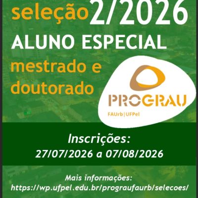 Seleção de aluno especial 2/2026