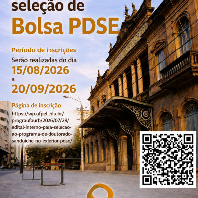 Seleção de aluno regular ao Programa de Doutorado Sanduíche no Exterior (PDSE)