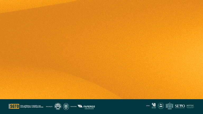 Modelo de slide — fundo de abertura, em laranja