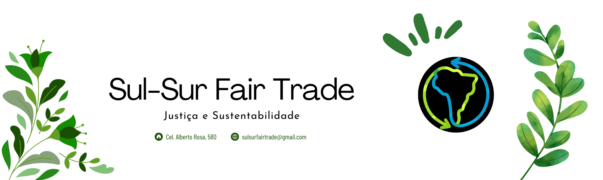 Logo Sul-Sur Fairtrade - Cooperativa Júnior