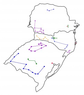 Mapa Rota Completa Região Sul